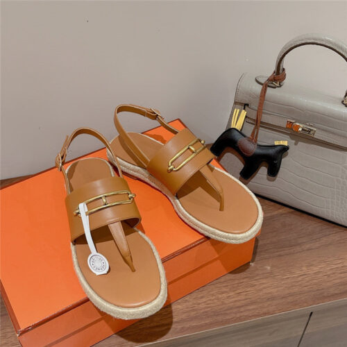 High Quality Luxury Hermes Knitted Flat Sandals – Style 82243 product detail