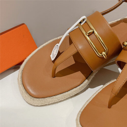 High Quality Luxury Hermes Knitted Flat Sandals – Style 82243 product detail