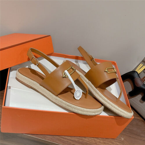 High Quality Luxury Hermes Knitted Flat Sandals – Style 82243 product detail