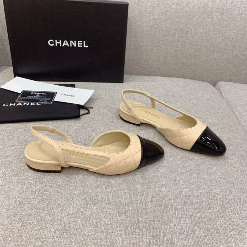 High Quality Luxury Chanel Sling Back Flats