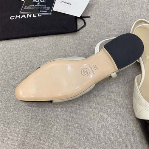 High Quality Luxury Chanel Sling Back Flats – Style 04006 product detail