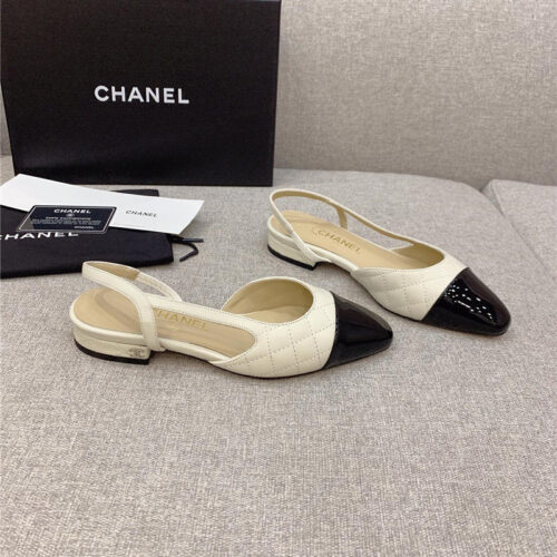 High Quality Luxury Chanel Sling Back Flats – Style 04006