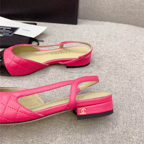 High Quality Luxury Chanel Sling Back Flats – Style 35078 product detail
