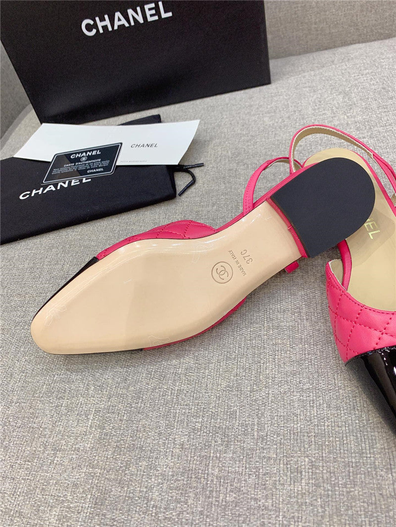 High Quality Luxury Chanel Sling Back Flats – Style 35078 product detail