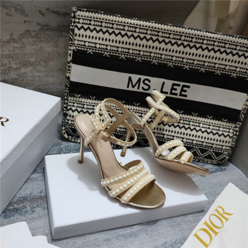 High Quality Luxury Dior Gem Heeled Sandal – Style 14726