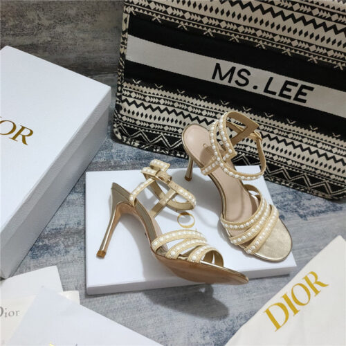 High Quality Luxury Dior Gem Heeled Sandal – Style 14726 product detail