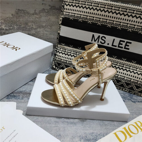 High Quality Luxury Dior Gem Heeled Sandal – Style 14726 product detail