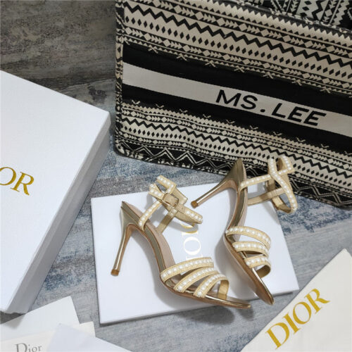 High Quality Luxury Dior Gem Heeled Sandal – Style 14726 product detail