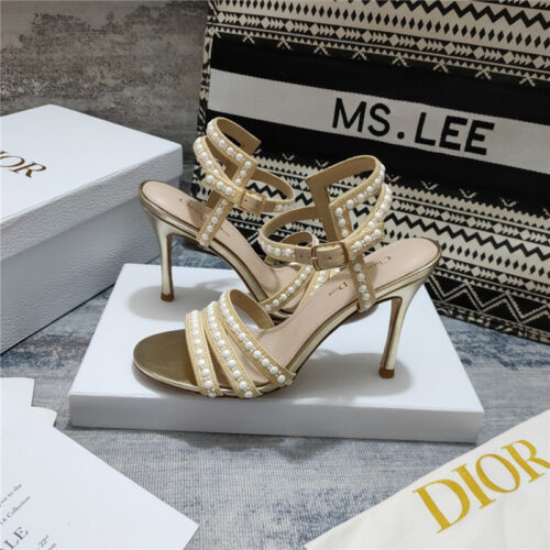 High Quality Luxury Dior Gem Heeled Sandal – Style 14726 product detail