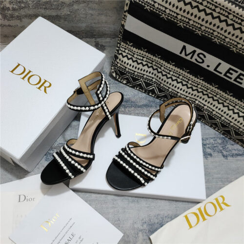 High Quality Luxury Dior Gem Heeled Sandal – Style 19814 product detail