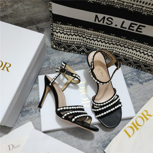 High Quality Luxury Dior Gem Heeled Sandal – Style 19814 product detail