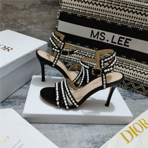 High Quality Luxury Dior Gem Heeled Sandal – Style 19814 product detail