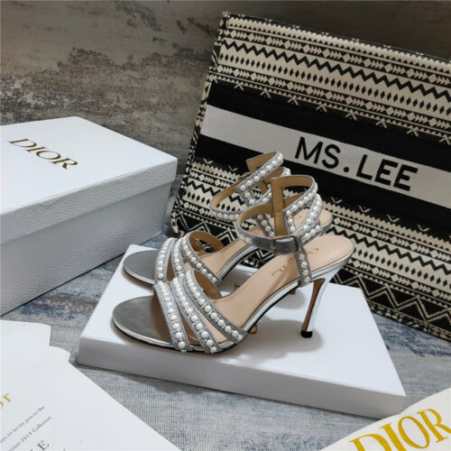 High Quality Luxury Dior Gem Heeled Sandal alternate view