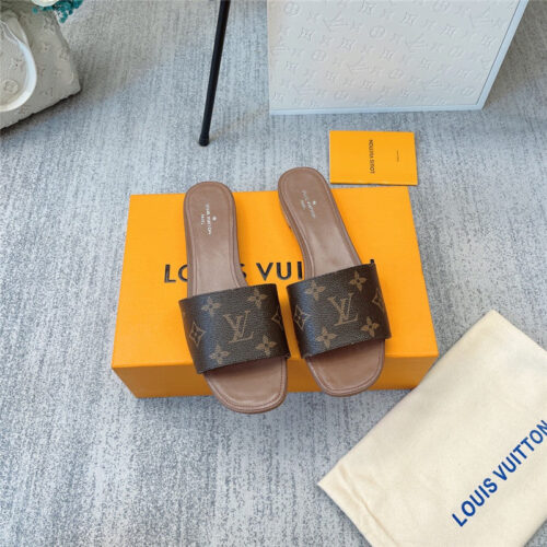 High Quality Luxury Louis Vuitton Revival Flat Slippers alternate view