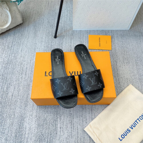 High Quality Luxury Louis Vuitton Revival Flat Slippers – Style 34691 alternate view