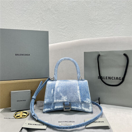 High Quality Luxury Balenciaga Denim Hourglass Bag product image