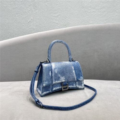 High Quality Luxury Balenciaga Denim Hourglass Bag product detail