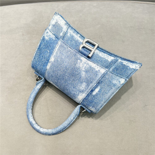 High Quality Luxury Balenciaga Denim Hourglass Bag product detail