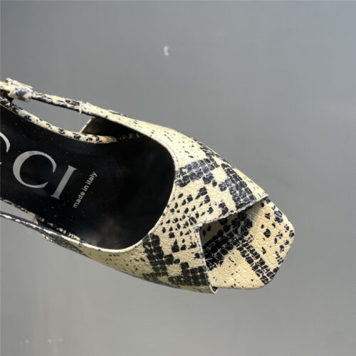 High Quality Luxury Gucci Mesh Fish Mouth High Heel Sandals product detail