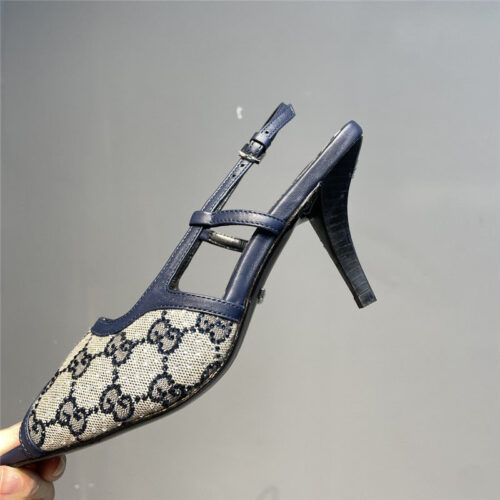 High Quality Luxury Gucci Mesh Fish Mouth High Heel Sandals – Style 57779 product detail