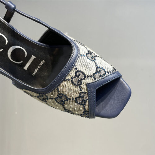 High Quality Luxury Gucci Mesh Fish Mouth High Heel Sandals – Style 57779 product detail