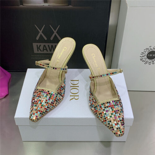 High Quality Luxury Dior Mule Heel Sandal – Style 14534 product detail