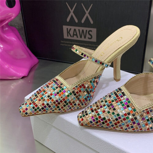 High Quality Luxury Dior Mule Heel Sandal – Style 14534 product detail