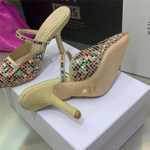 High Quality Luxury Dior Mule Heel Sandal – Style 14534 product detail