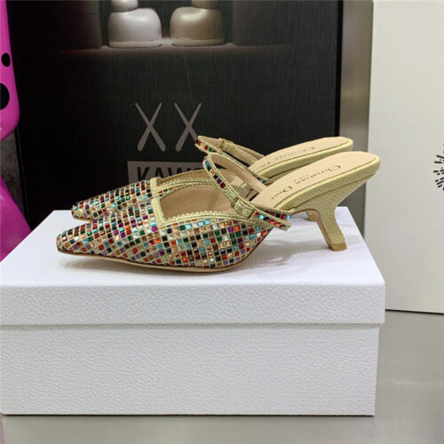 High Quality Luxury Dior Mule Heel Sandal product detail