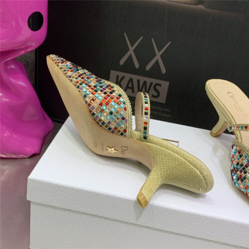High Quality Luxury Dior Mule Heel Sandal product detail