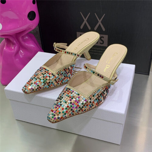 High Quality Luxury Dior Mule Heel Sandal alternate view