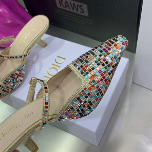 High Quality Luxury Dior Mule Heel Sandal product detail