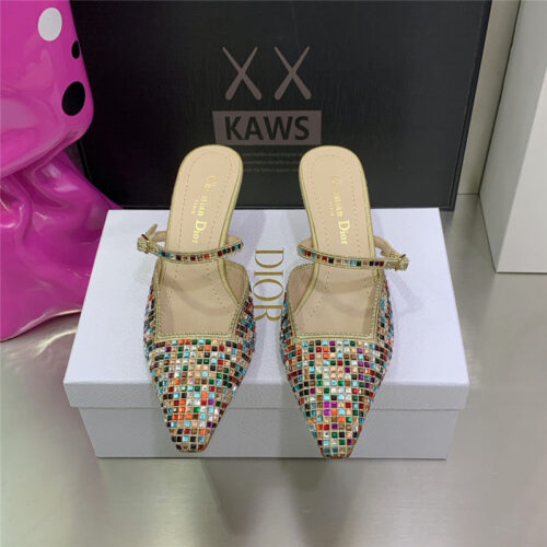 High Quality Luxury Dior Mule Heel Sandal product detail