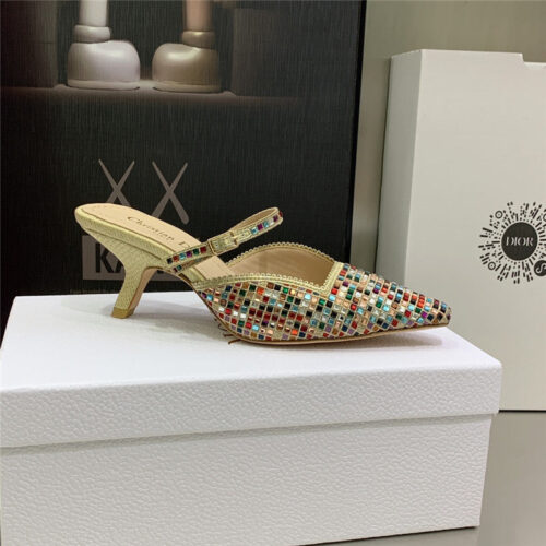 High Quality Luxury Dior Mule Heel Sandal product detail