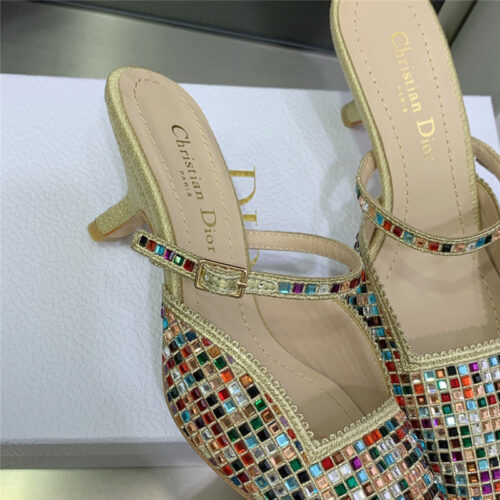 High Quality Luxury Dior Mule Heel Sandal product detail