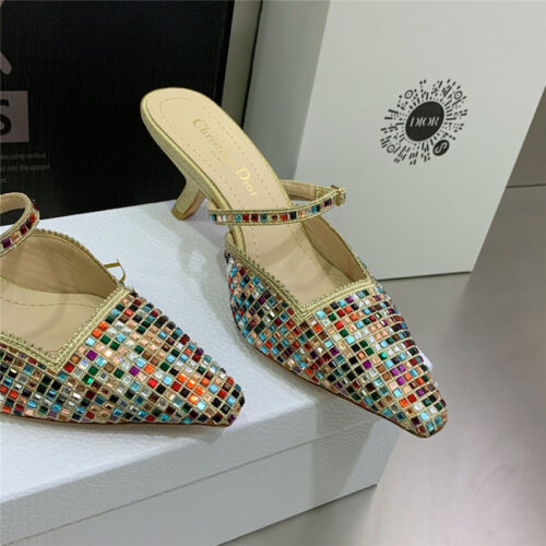 High Quality Luxury Dior Mule Heel Sandal product detail