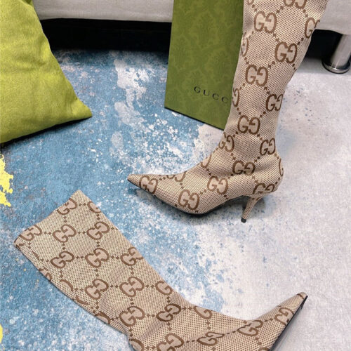High Quality Luxury Gucci Classic GG High Heel Boots product detail