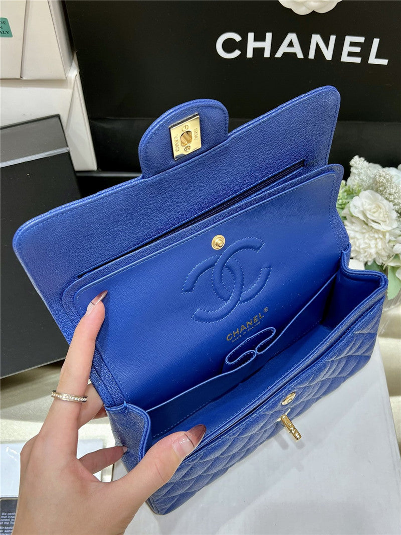 High Quality Luxury Chanel Blue Flap Bag Small product detail