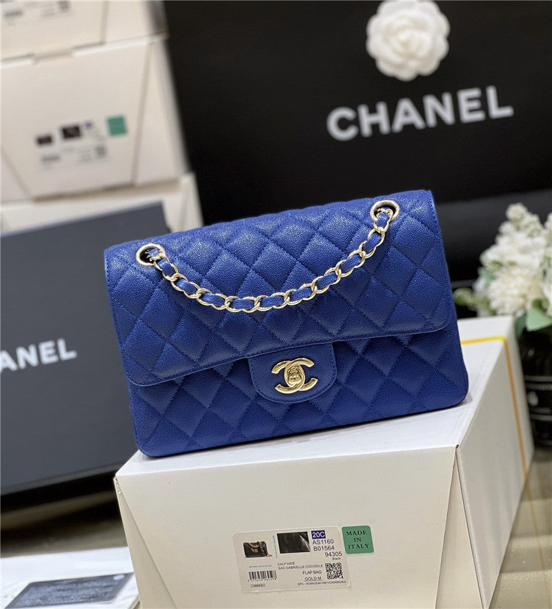High Quality Luxury Chanel Blue Flap Bag Small product detail