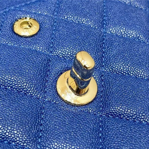 High Quality Luxury Chanel Blue Flap Bag Small product detail