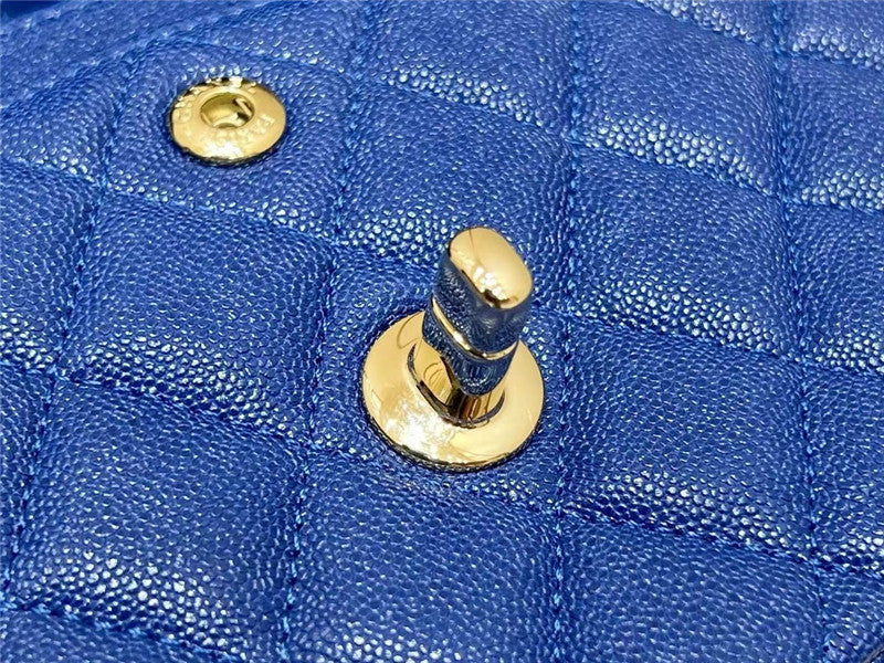 High Quality Luxury Chanel Blue Flap Bag Small product detail
