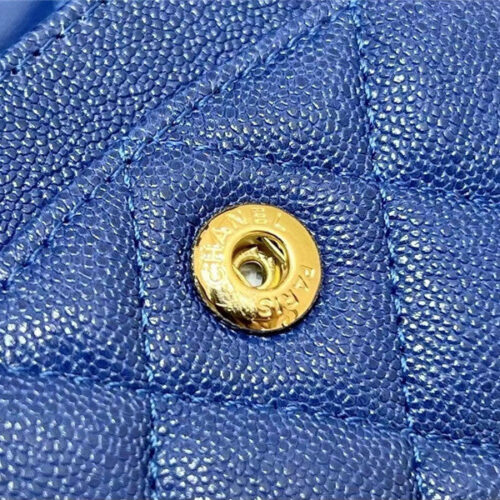 High Quality Luxury Chanel Blue Flap Bag Small product detail
