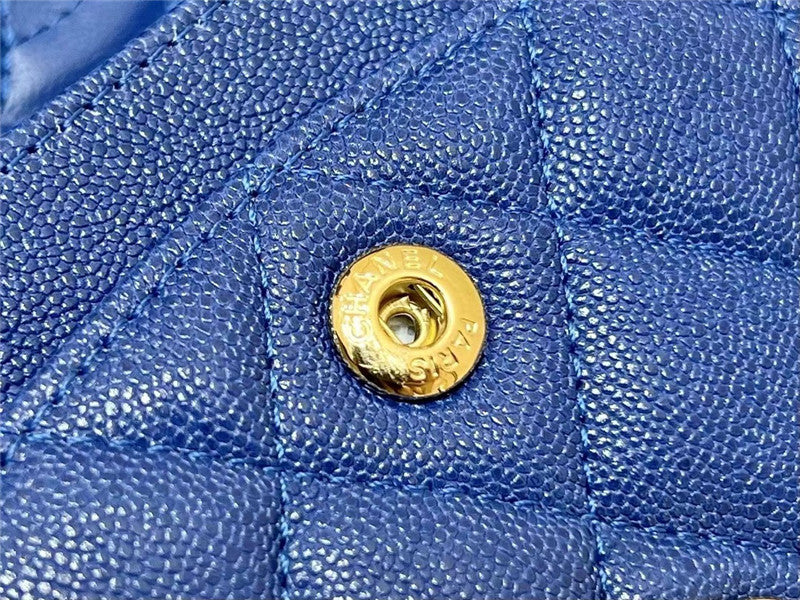 High Quality Luxury Chanel Blue Flap Bag Small product detail