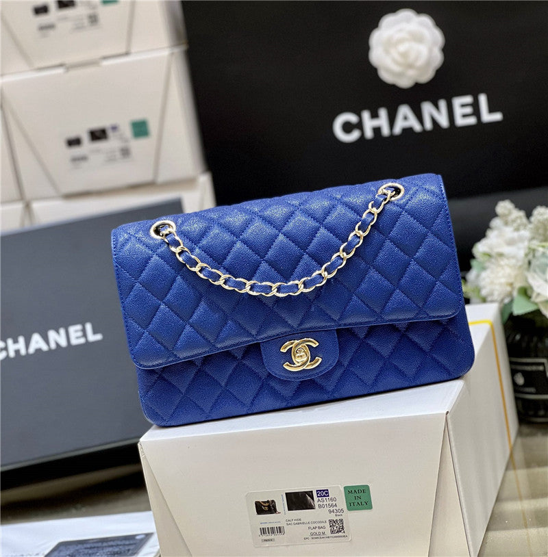 High Quality Luxury Chanel Blue Flap Bag product detail