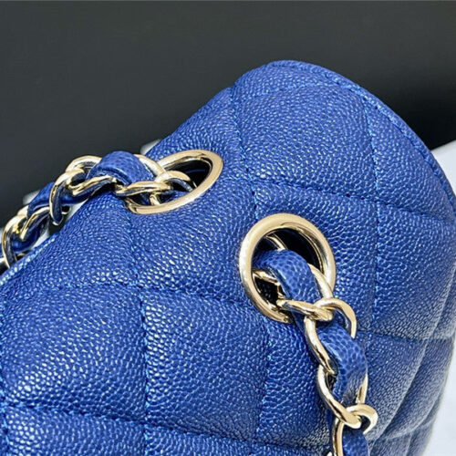 High Quality Luxury Chanel Blue Flap Bag product detail