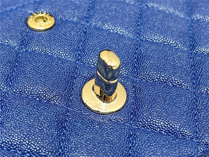 High Quality Luxury Chanel Blue Flap Bag product detail