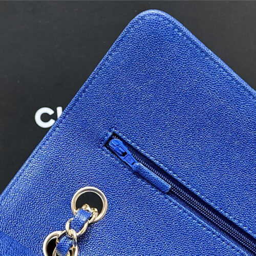 High Quality Luxury Chanel Blue Flap Bag product detail