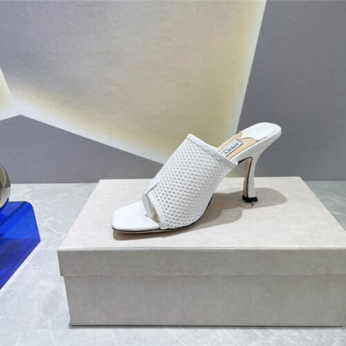 High Quality Luxury Jimmy Choo Square-Toe Knit Flip-Flops – Style 63863 product detail