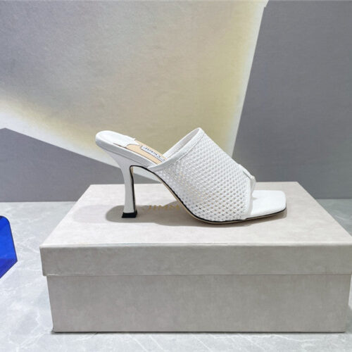 High Quality Luxury Jimmy Choo Square-Toe Knit Flip-Flops – Style 63863 product detail