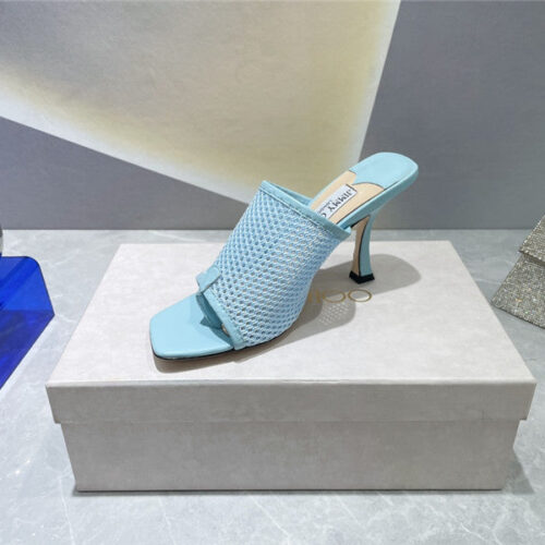 High Quality Luxury Jimmy Choo Square-Toe Knit Flip-Flops – Style 27703 product detail